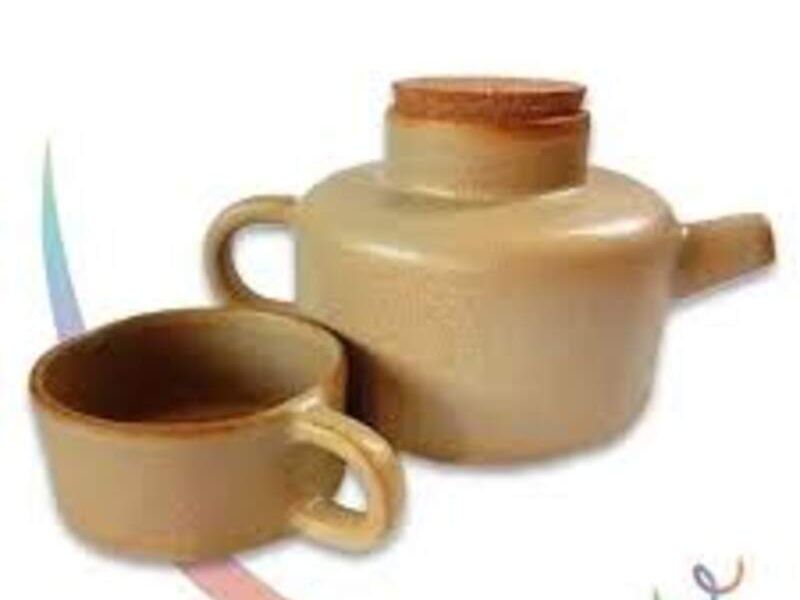 Tetera y Taza Cerámica México