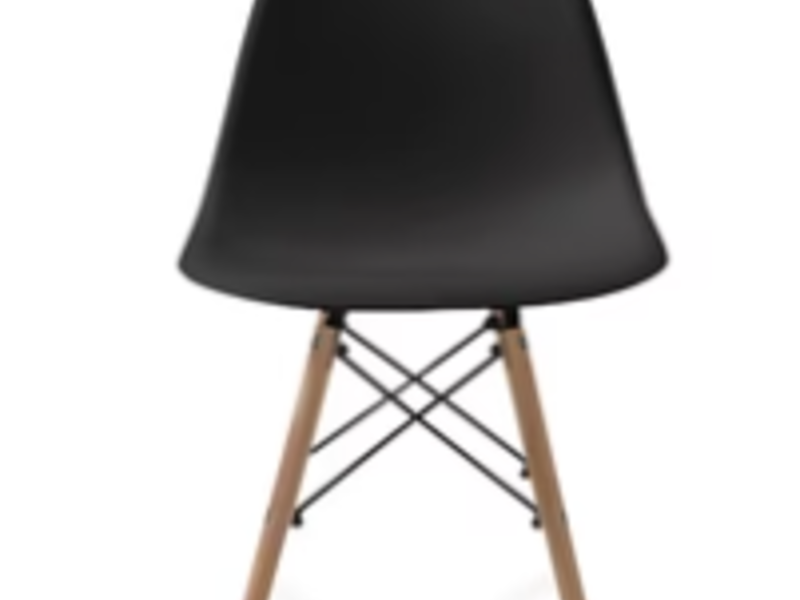 Silla Color Negro Madera