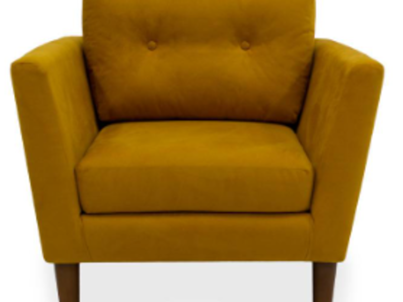 Sillón color mostaza 
