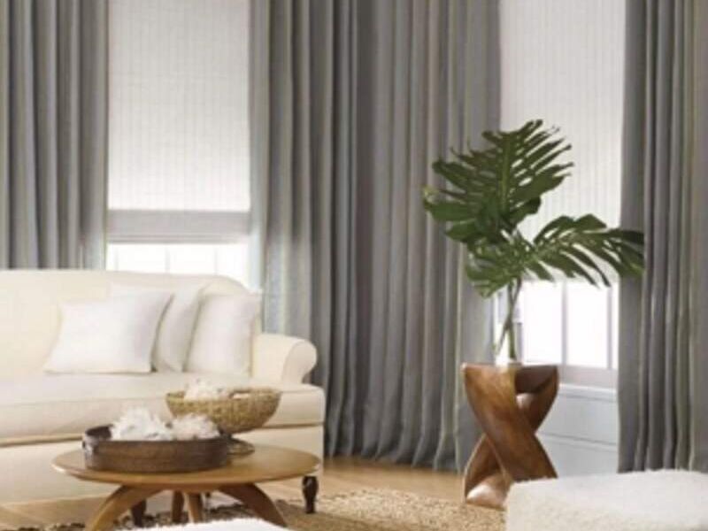 Cortinas opacas grises para dormitorio con aislamiento térmico acústico con  ganchos para dormitorio, sala de estar, tratamiento de ventanas, 2 piezas
