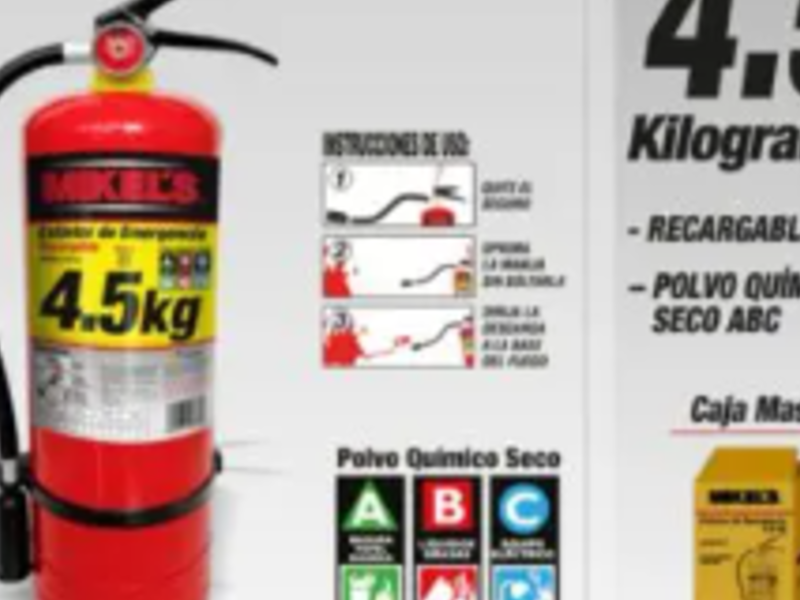Extintor emergencia recargable méxico