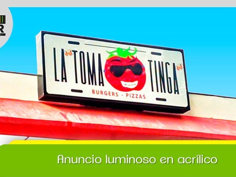 Anuncios luminoso acrílico México
