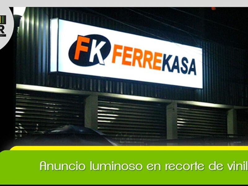 Anuncios luminoso recorte vinil México 