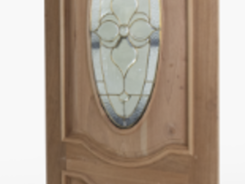 Puerta madera natural