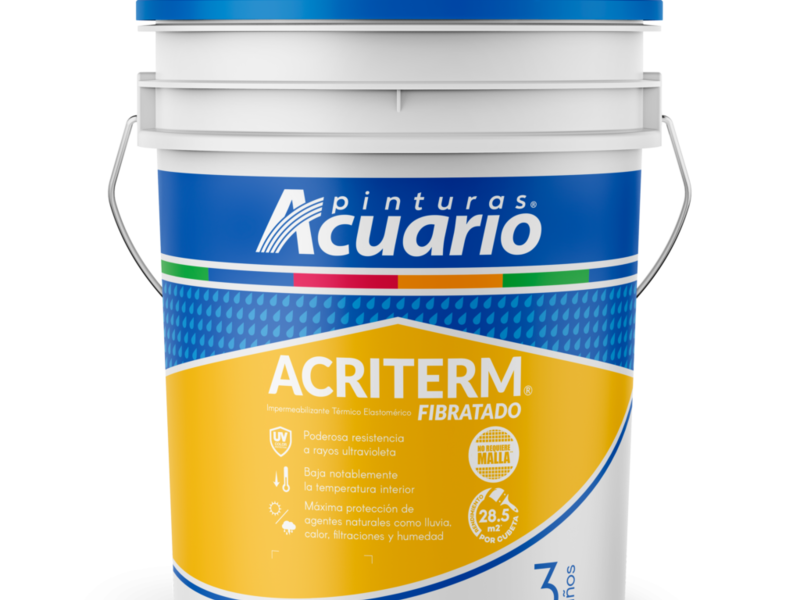 IMPERMEABILIZANTE ACRITERM FIBRATADO 3 AÑOS 