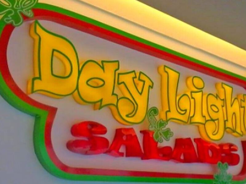 LOGOTIPO ENSALADAS ACRÍLICO LEDS MÉXICO 