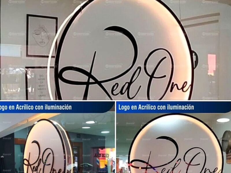Logo Acrílico iluminación Neon Led México 