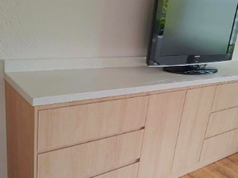 Mueble soporte TV madera 