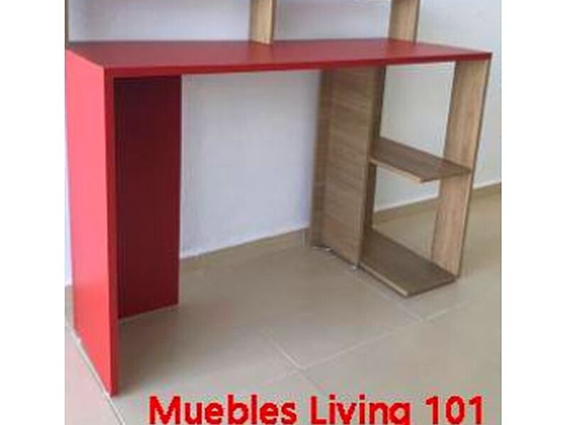 Mueble escritorio rojo 