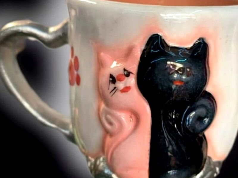 Taza Decorativa Cat Love Mexico
