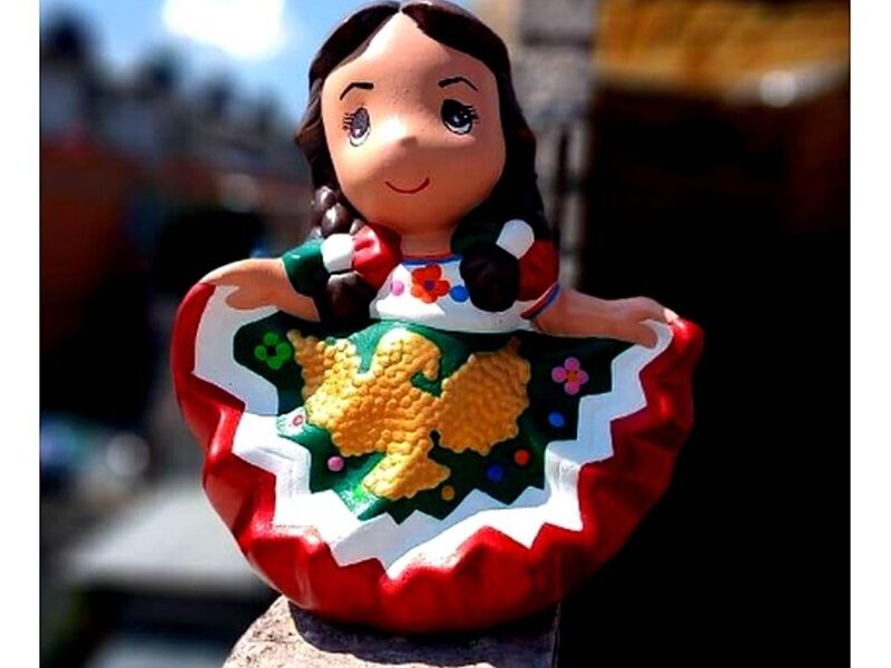 Adorno Bailarina Ceramica Mexico