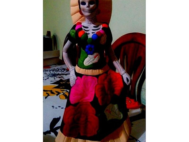 Adorno Dia de Muertos ceramica Mexico