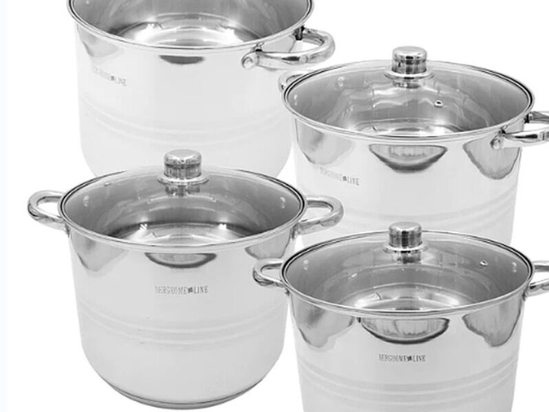 SET 4 OLLAS TAPA ACERO INOXIDABLE MEXICO