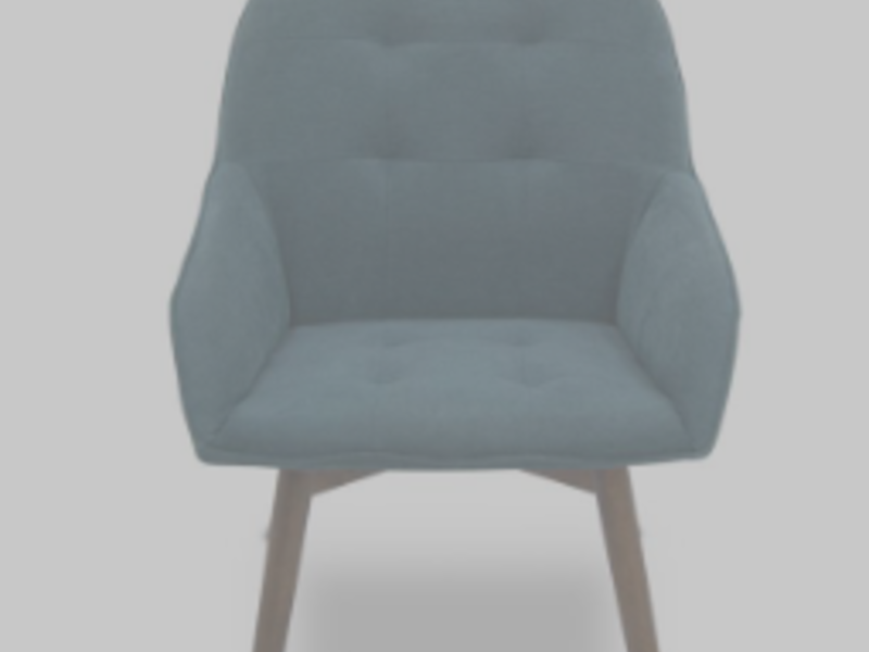 Silla madera color celeste