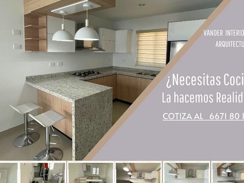 Diseño cocina mármol México
