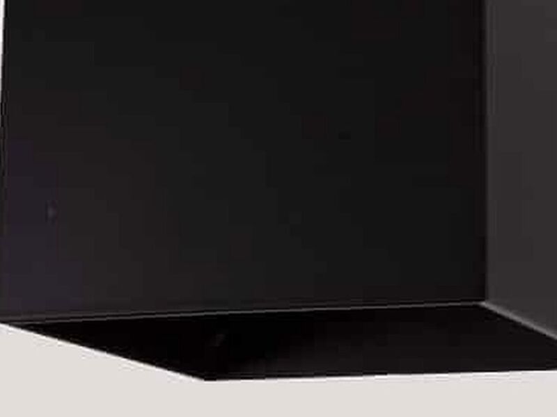 Arbotante wall light cubo terminado negro