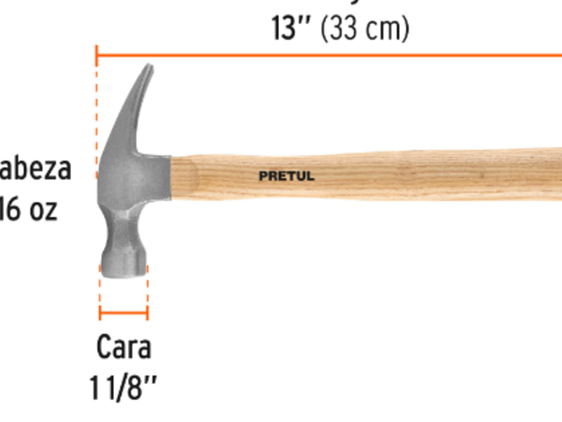 Martillo uña recta México