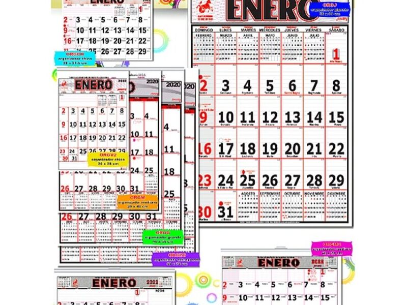 Cartel calendario México