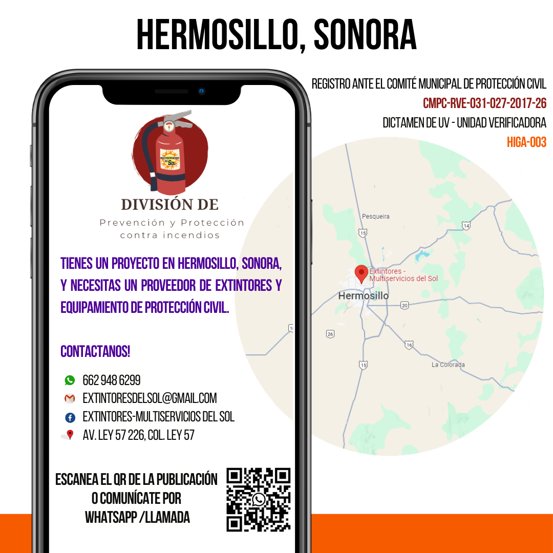 Proveedor de extintores en Hermosillo, Sonora