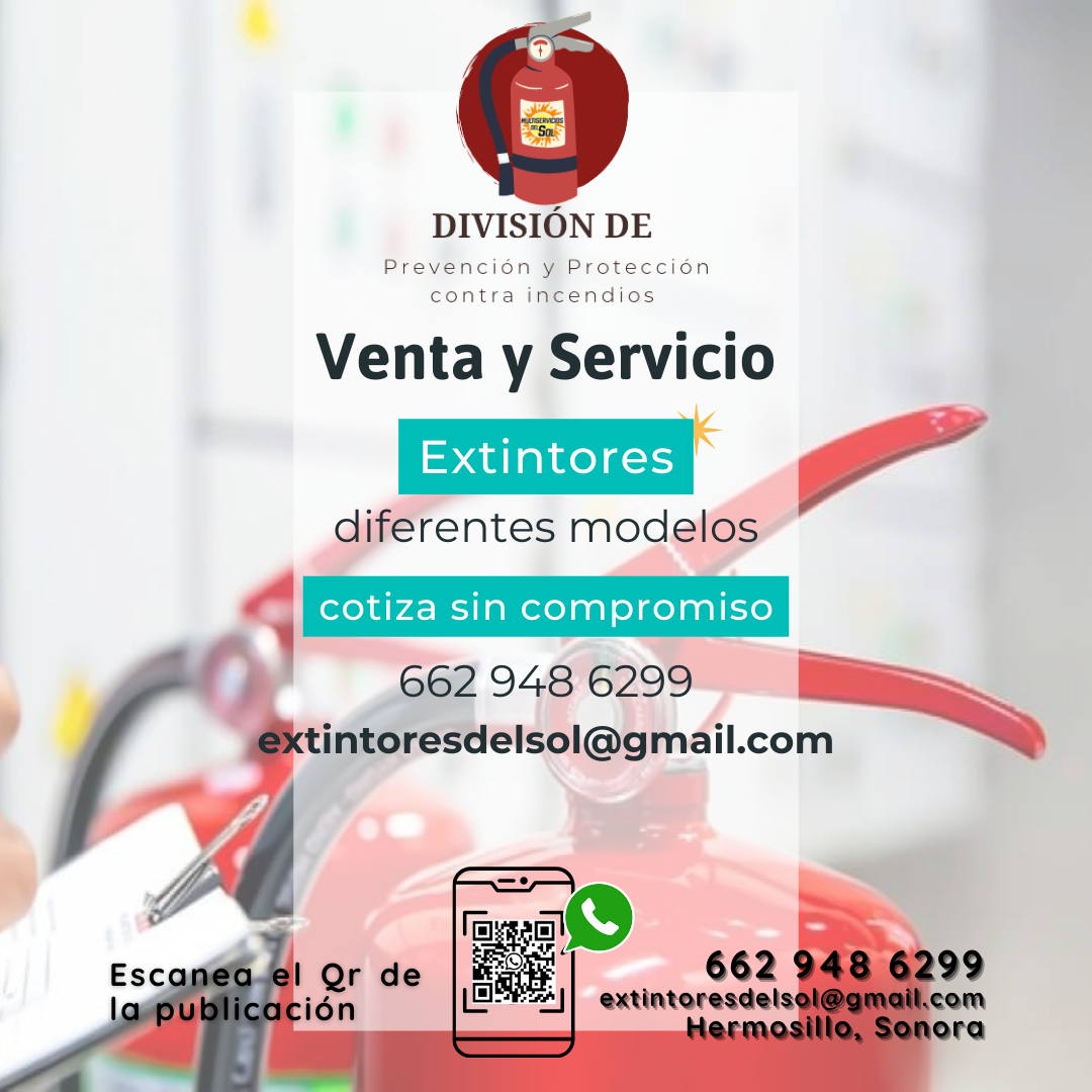 Extintores en Hermosillo, Sonora