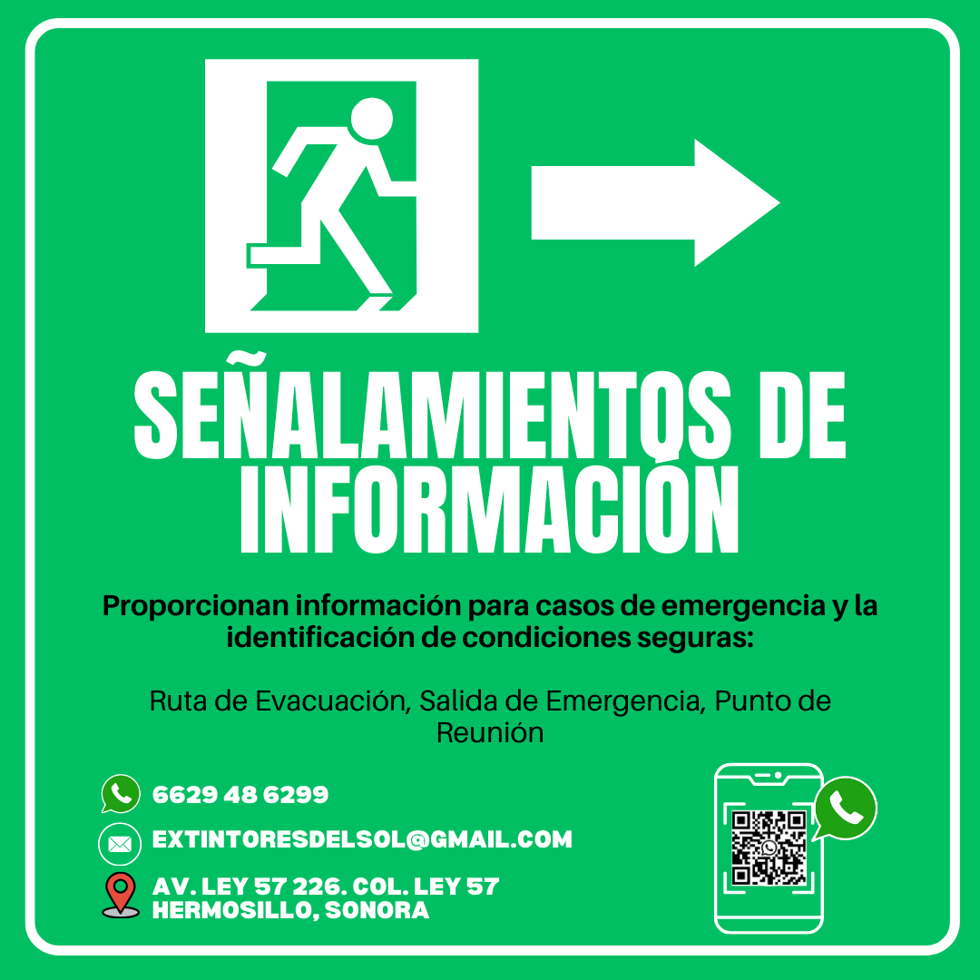 Señalamientos de información en Hermosillo, Sonora