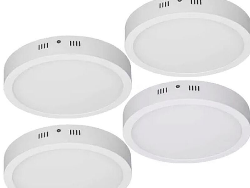 Kit De 4 Piezas Panel Led Circular 18w