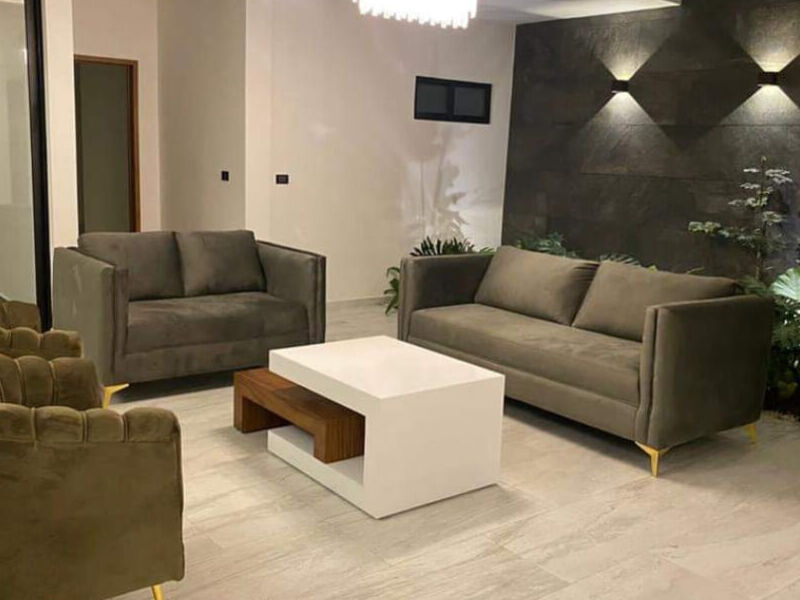 Sillón Tapizado Gris México 