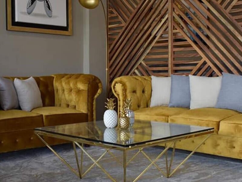 Sillón Tapizado Mostaza México 