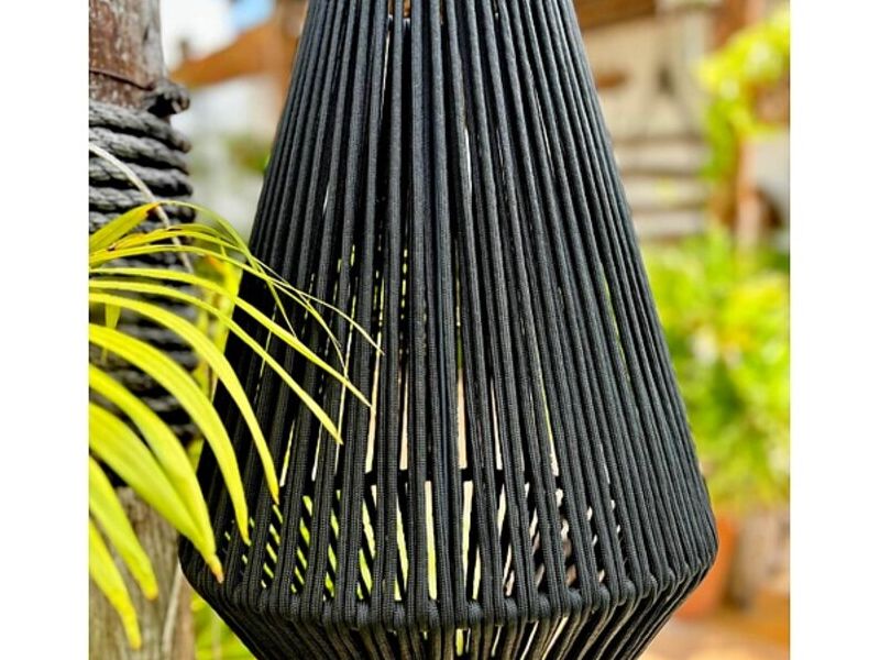 Lampara de tela negra MX