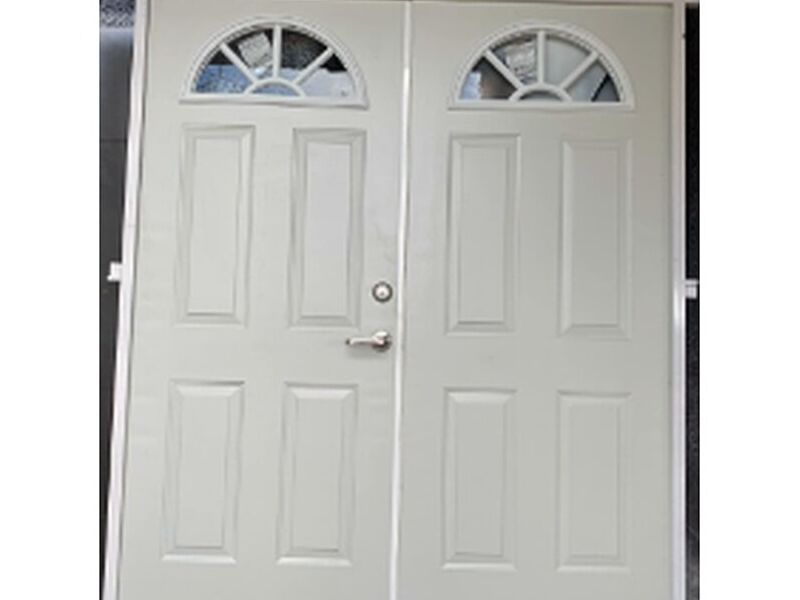 Puerta doble blanco