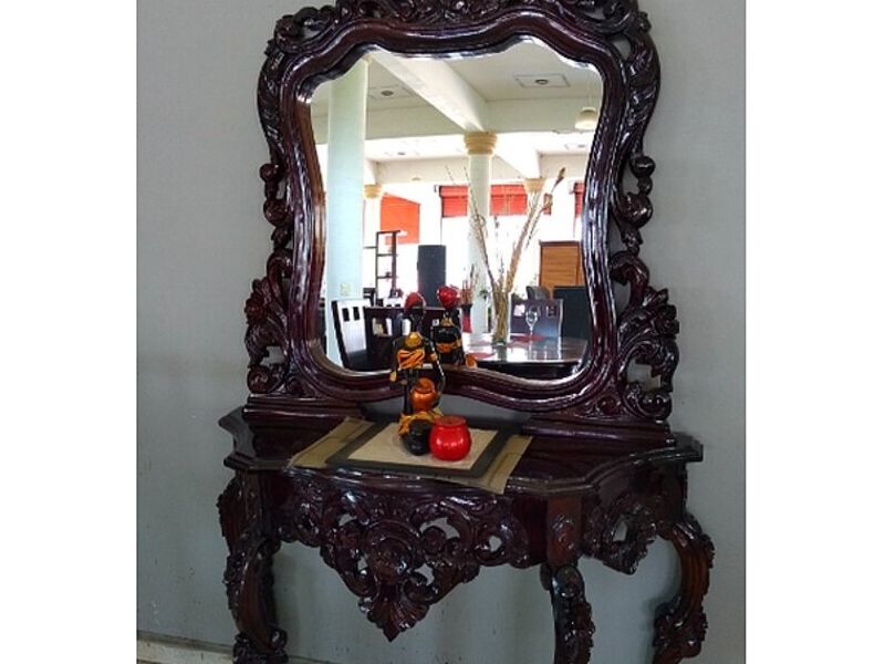 MUEBLE CON ESPEJO MADERA LG