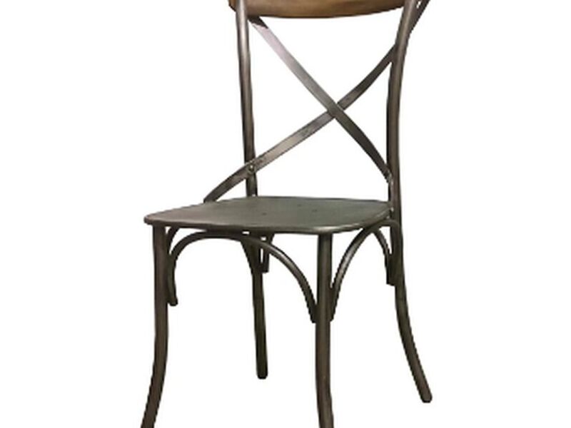 Silla de Metal Crossback