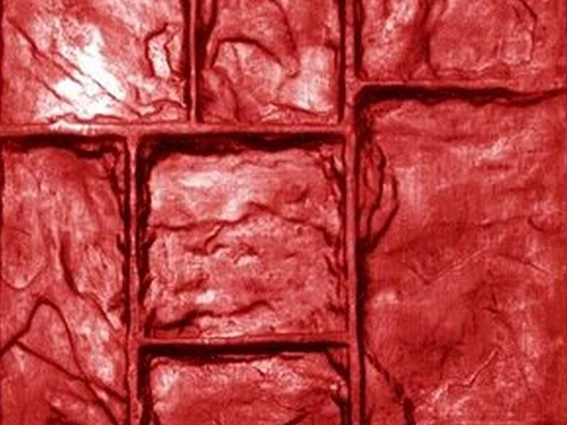 Molde para concreto estampado Laja color rojo