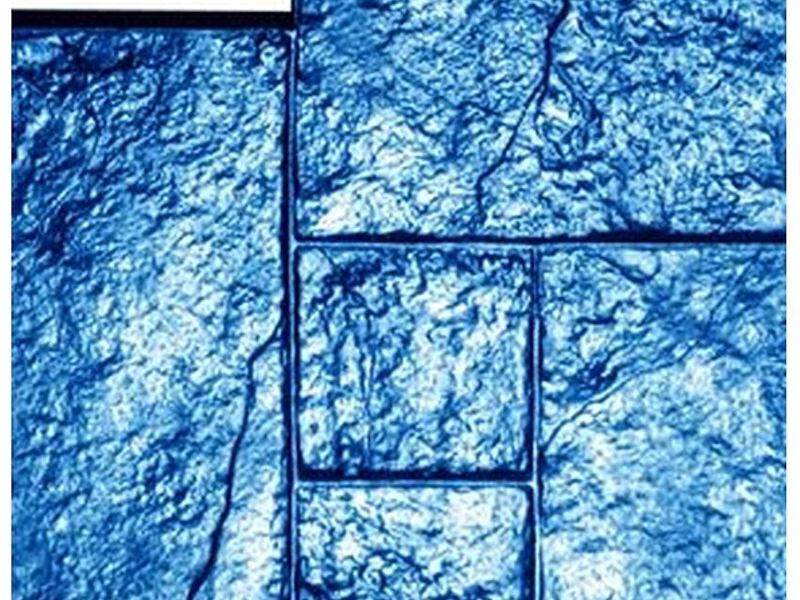 Molde concreto estampado Cantera rasaque azul 