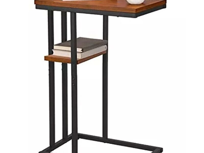 Mesa Auxiliar En Forma De C Para Sofá Y Cama