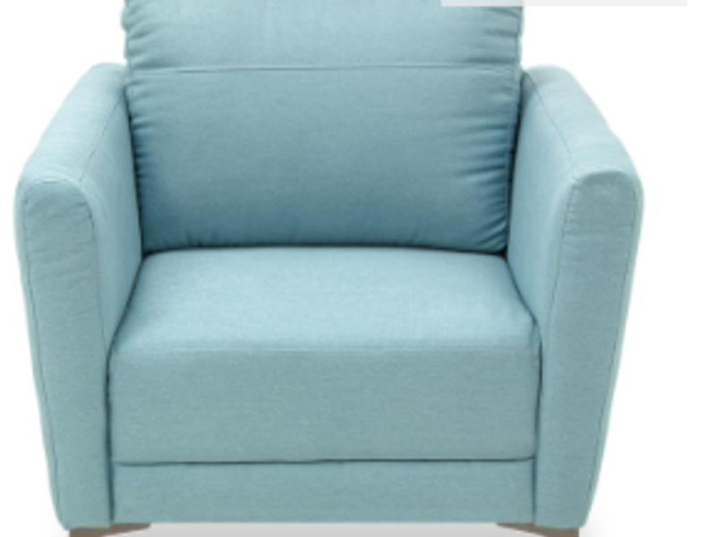 Sillón color celeste