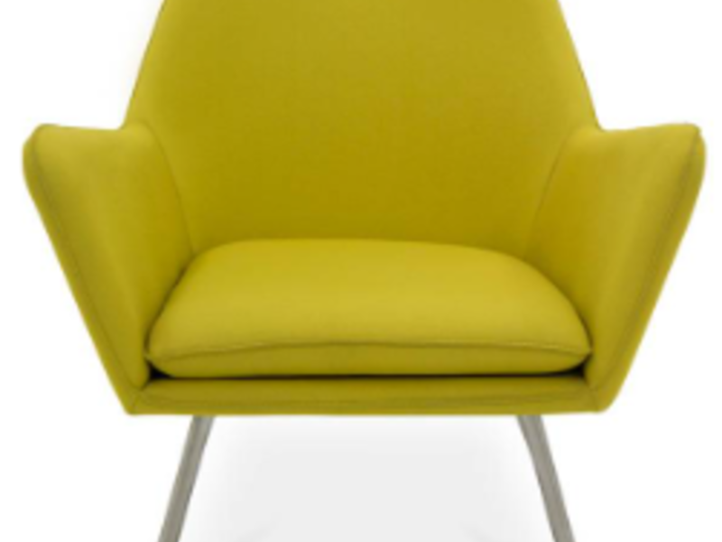 Silla color amarillo