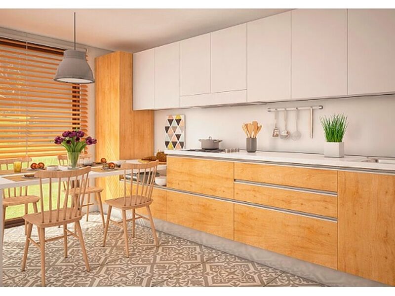 Cocina Laminada Color Haya