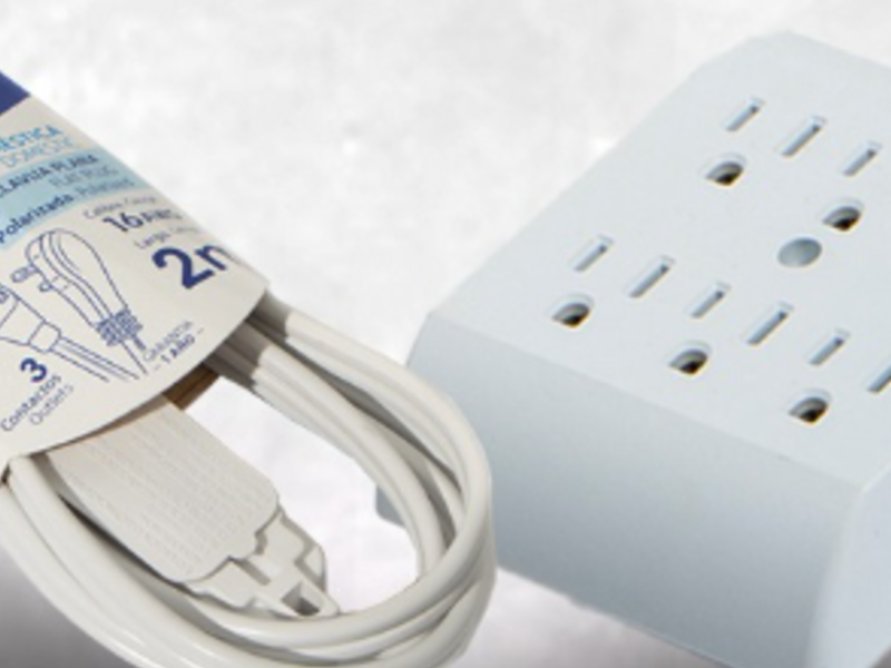 Extensión eléctrica blanca Volteck México