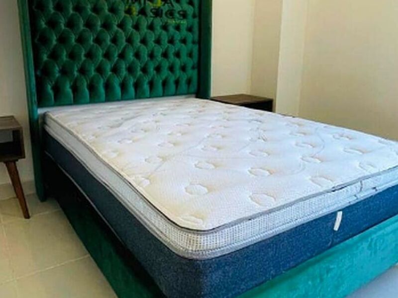 Cama individual verde México 
