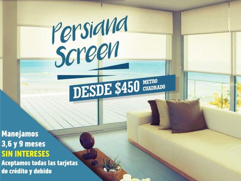 Persiana Screen Blanca México