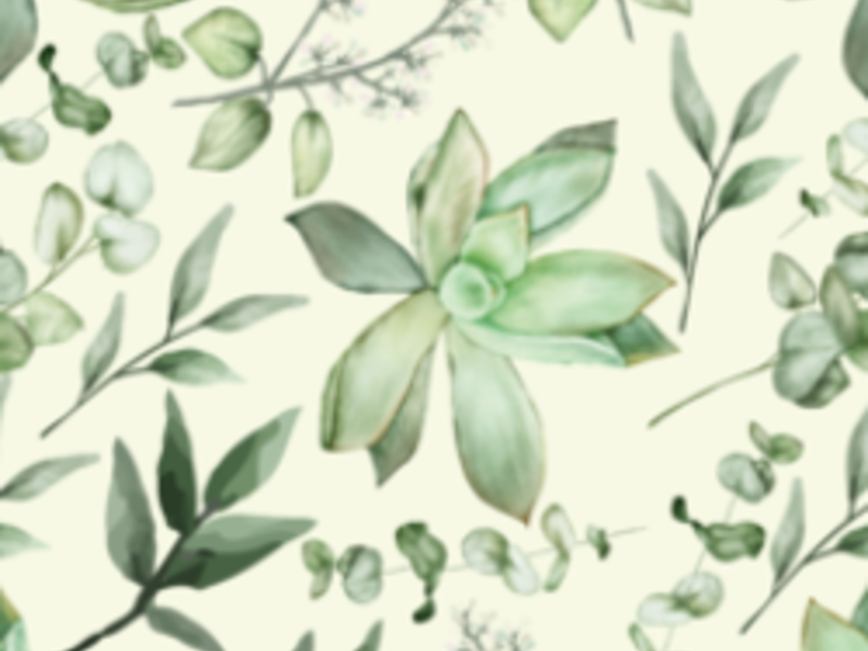 Vinilo decorativo para pared Flores Verdes