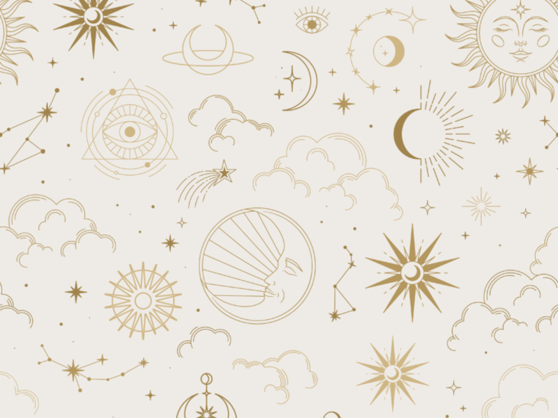 Vinilo decorativo para pared astrología