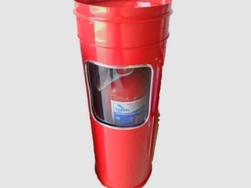Porta extintor color rojo México