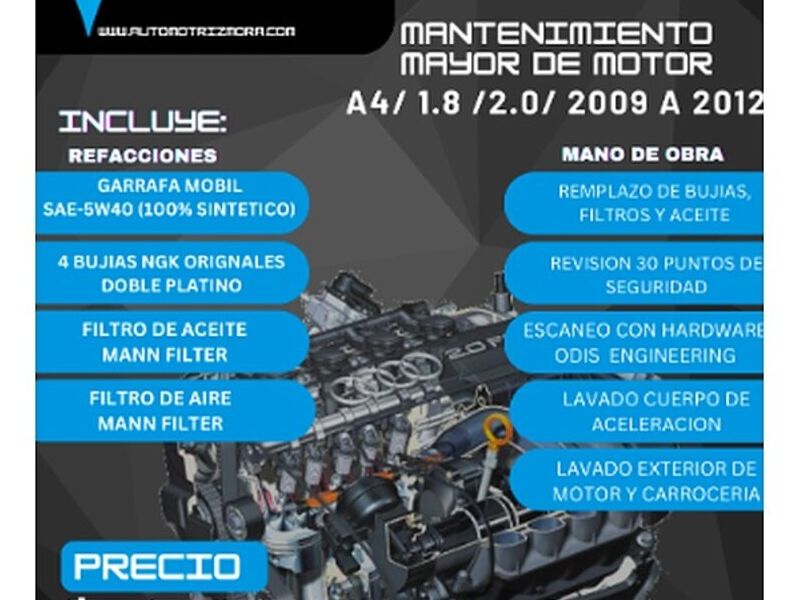 MANTENIMIENTO MAYOR MOTOR 1.4 MQB	mexico