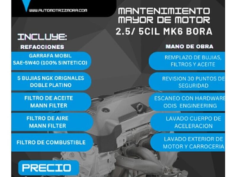 MANTENIMIENTO MAYOR MOTOR TSI 2.0 mexico