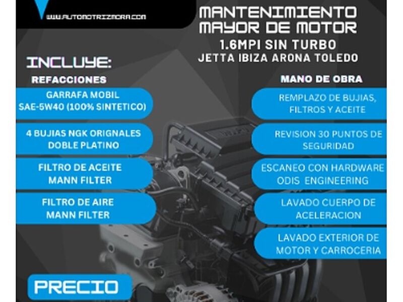 MANTENIMIENTO MENOR MOTOR IBIZA  mexico