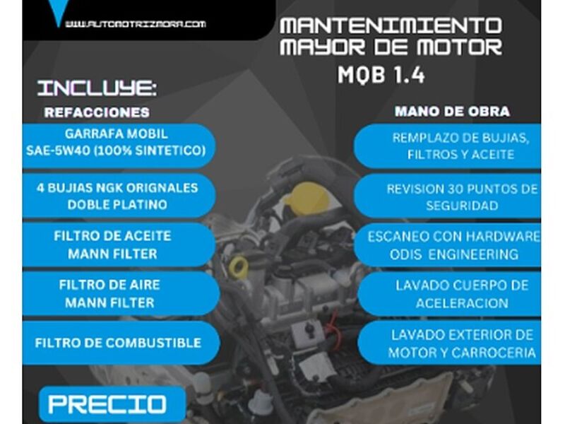 MANTENIMIENTO MOTOR 2.5/ 5CIL MK6 mexico
