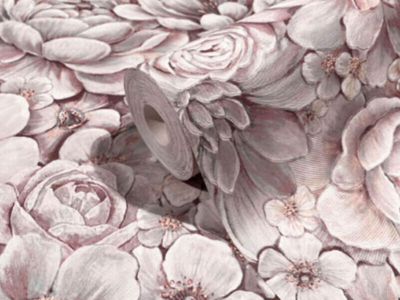 Papel Tapiz BOTÁNICA Flores Violetas CDMX