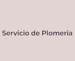 Servicio de Plomería